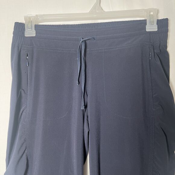 Athleta Women’s Athletic Pants Size 8 Ruched Pull On Elastic Waist Pockets - Picture 3 of 9